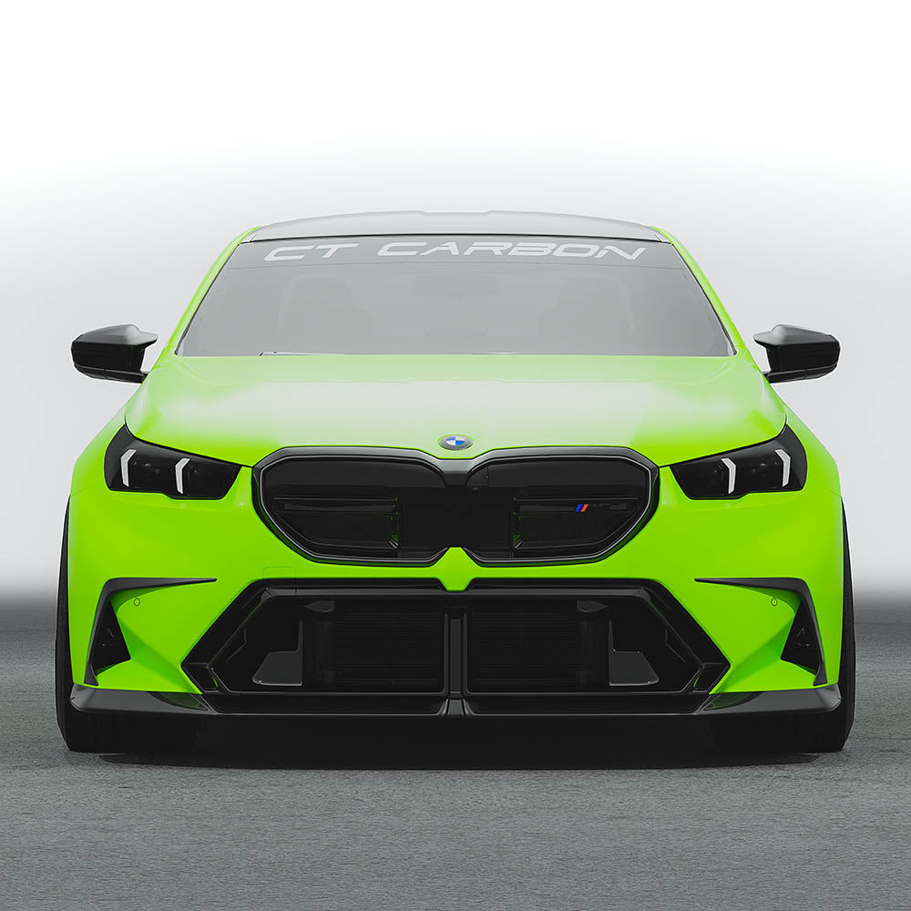BMW M5 G90 2024+ Carbon Fibre/Fiber Body Kit | Pre-Preg Dry Carbon Aero Kit by CT Carbon (CT Design) | Front Lip Splitter, Side Skirts, Rear Diffuser, Boot/Trunk Spoiler | OEM+ Styling Saloon/Sedan Full Kit