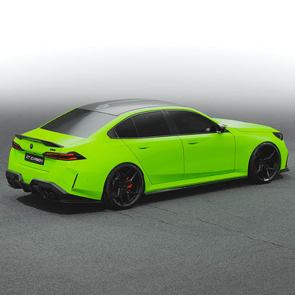 BMW M5 G90 2024+ Carbon Fibre/Fiber Body Kit | Pre-Preg Dry Carbon Aero Kit by CT Carbon (CT Design) | Front Lip Splitter, Side Skirts, Rear Diffuser, Boot/Trunk Spoiler | OEM+ Styling Saloon/Sedan Full Kit