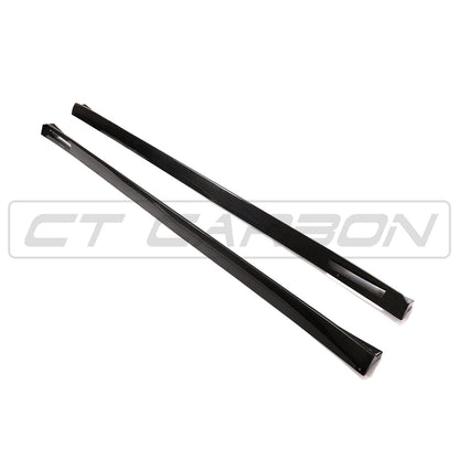 CT Carbon 3D Style Side Skirt Extensions for BMW X3 M/X4 M F97/F98 (2018-2021 Pre-LCI/Pre-Facelift) - Carbon Fibre Rocker Panels, Side Splitters, Sill/Rocker Extensions, Side Blades