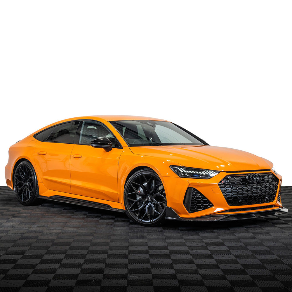 CT Design Audi RS7 C8 Carbon Fibre (Carbon Fiber) Body Kit (2021-2025) Pre-Preg Dry Carbon Aero Pack with Front Splitter, Side Skirt Extensions, Rear Diffuser & Spoiler Lip - RS7 Sportback 4K8 CFRP OEM+ Styling Upgrade