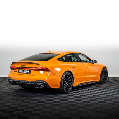 Audi RS7 C8 (2021+) Carbon Fibre/Fiber Body Kit by CT Design - Dry Carbon Aero/Lip Kit: Front Splitter, Side Skirts/Side Blades, Rear Diffuser/Valance, Boot/Trunk Lip Spoiler - Exterior Styling Upgrade
