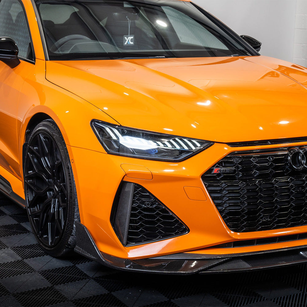 CT Design Audi RS7 C8 Carbon Fibre (Carbon Fiber) Body Kit (2021-2025) Pre-Preg Dry Carbon Aero Pack with Front Splitter, Side Skirt Extensions, Rear Diffuser & Spoiler Lip - RS7 Sportback 4K8 CFRP OEM+ Styling Upgrade