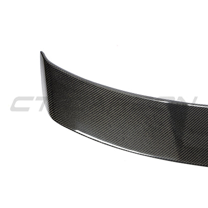 Audi TT/TTS 8S Mk3 2015–2020 Carbon Fibre (Fiber) Rear Spoiler Wing – Boot/Trunk Lip Spoiler Blade – CT Carbon – Fits Quattro