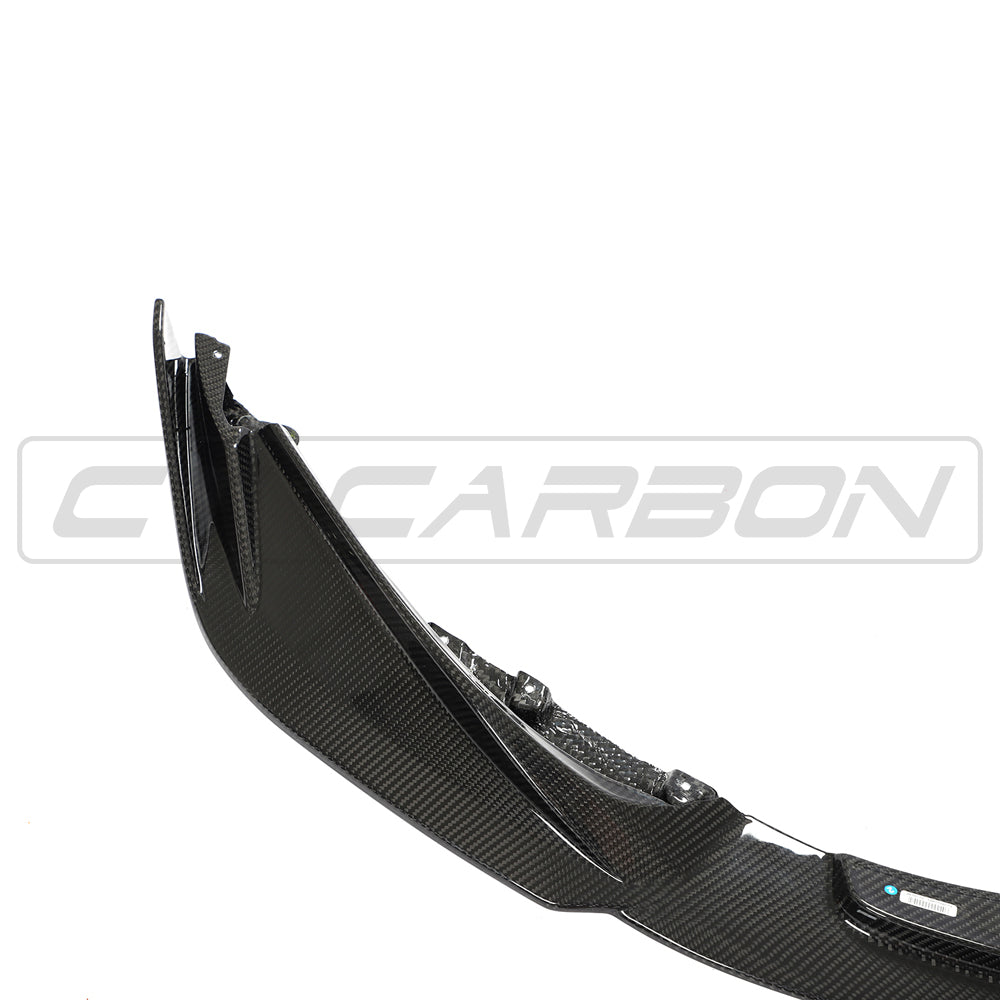 BMW M3 & M4 G80/G82/G83 CSL Style Carbon Fibre Front Lip Splitter Spoiler (Front Bumper Lip/Chin Spoiler) 2021+ | CT Carbon