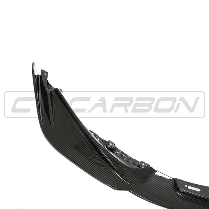 BMW M3 & M4 G80/G82/G83 CSL Style Carbon Fibre Front Lip Splitter Spoiler (Front Bumper Lip/Chin Spoiler) 2021+ | CT Carbon