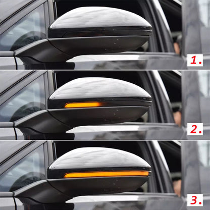 Volkswagen VW Golf MK7/MK7.5 Smoked Tinted LED Mirror/Side Indicators - Plug & Play Side Repeaters Upgrade (2012-2020)