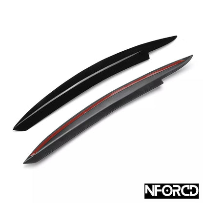 VW Volkswagen Golf Mk6 2009-2013 (Golf 6) Headlight Eyelids / Eyebrow Covers Stick-On Headlamp Brows Trim - Fits GTI R TSI TDI - Pair, Adhesive Included