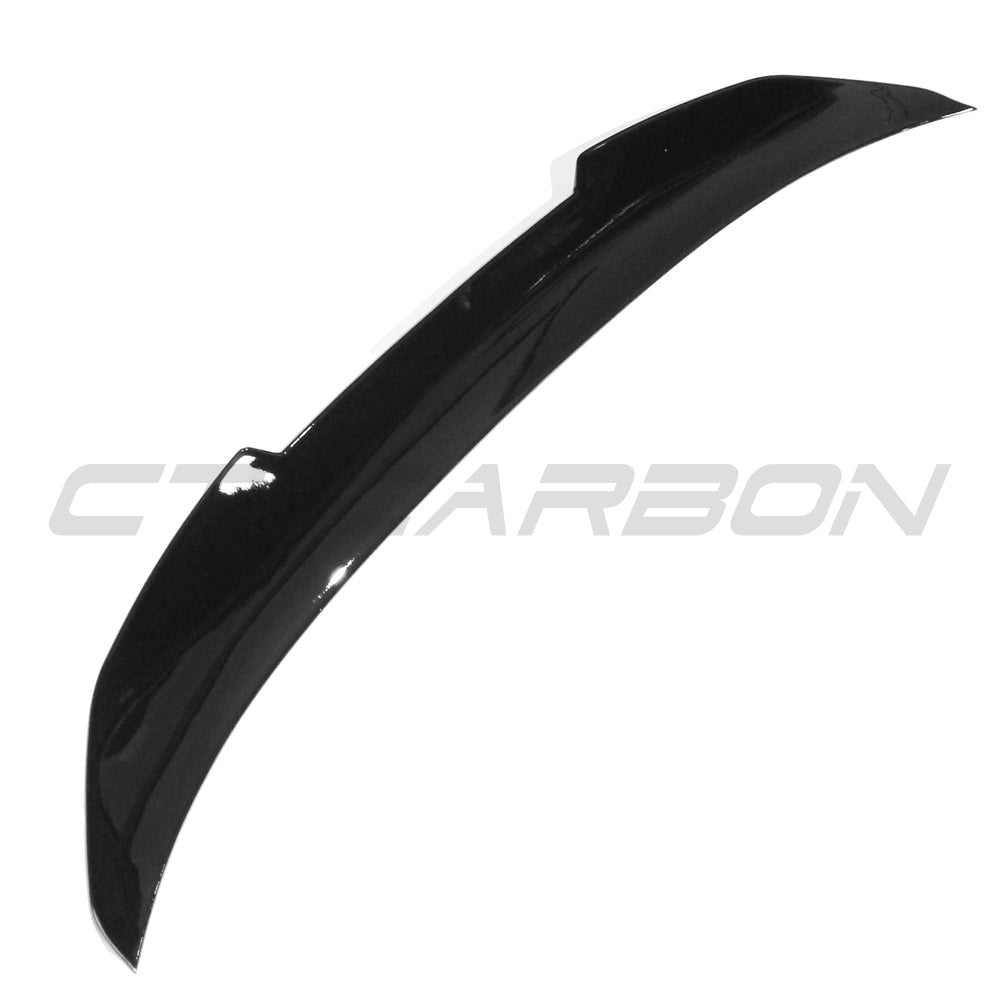 BMW 3 Series F30 Boot Lid/Trunk Lip Spoiler - Gloss Piano Black PS Style Rear Wing - Saloon/Sedan 2013-2019 - ABS - CT Carbon BLAK