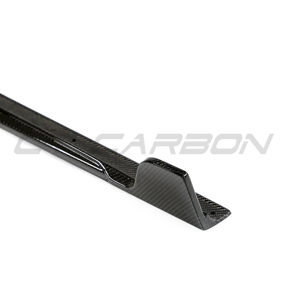 BMW 2 Series G42 Coupe 2022+ Gloss Carbon Fibre Side Skirts – Full Length Side Skirt Extensions / Side Splitters / Sill Blades / Rocker Extensions / Side Lips (M240i 230i 220i) by CT Carbon
