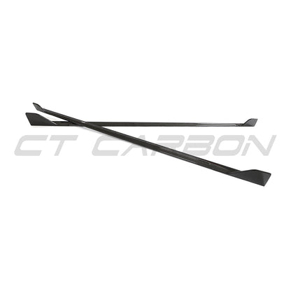 BMW 2 Series G42 Coupe 2022+ Gloss Carbon Fibre Side Skirts – Full Length Side Skirt Extensions / Side Splitters / Sill Blades / Rocker Extensions / Side Lips (M240i 230i 220i) by CT Carbon