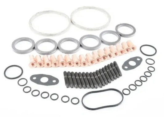 BMW N54 Turbocharger Installation Kit  Complete Turbo Install Hardware & Gasket Set for Twin Turbo 3.0L (Studs, Nuts, Gaskets, O-Rings, Water Pump Hardware) Fits 135i 335i 535i Z4 35i 1M