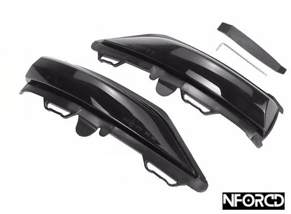 Ford Fiesta MK8 Smoked LED Side Indicators / Side Repeaters (2017-2023) | Tinted Dark Lens Wing/Fender Side Marker Turn Signal Blinker Lights | Plug & Play Direct Replacement Upgrade | Pair