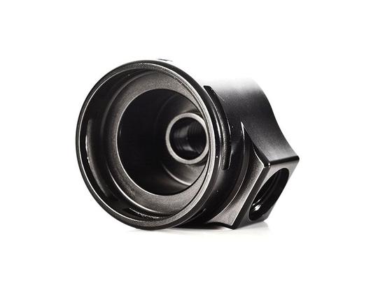 Integrated Engineering OE-Style Fuel Pressure Regulator Housing -6AN | Audi BMW VW Volkswagen FPR Adapter | CNC Billet Aluminium Black Anodised | IEFUU17-BK