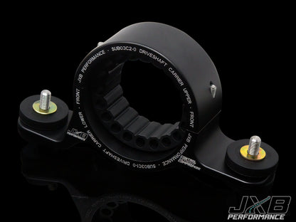 JXB Performance SUB03A0 Propshaft/Driveshaft Centre/Center Support Carrier Bearing Mount Upgrade for Subaru Impreza WRX/STI GC8 GD GG 1993-2007, Legacy BC/BF 1989-1994, Saab 9-2X – Hanger Bracket, Street/Track Bushings