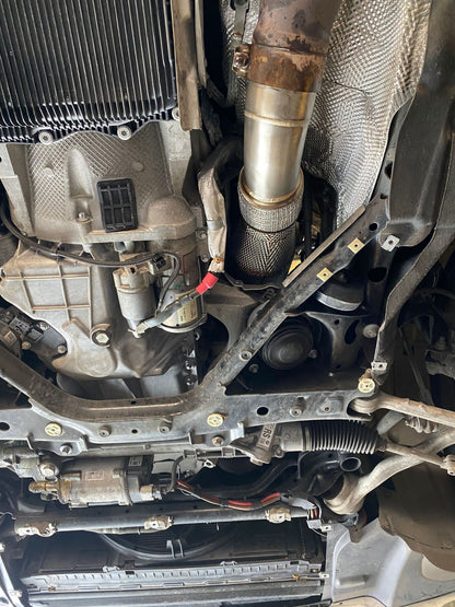 Osprey Performance BMW B58 Decat/Catless Downpipe (Cat Delete) with OEM-Style Heat Shield - Stainless