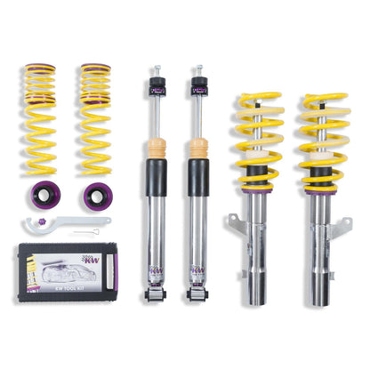 KW Variant 3 (V3) Inox-Line Stainless Steel Coilover Kit for Audi RS3 8V/8V.5 Sportback Quattro | 10â€“35mm Height Adjustable, Independent Rebound & Compression Damping