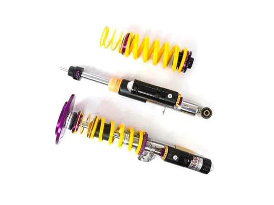KW Clubsport 3-Way Adjustable Coilovers for BMW M3 F80 & M4 F82 (F8X) incl. M4 CS – Height Adjustable, Remote Reservoir Performance Suspension, Rebound/Compression Damping – Track Day/Fast Road (397202AN/397202BB)