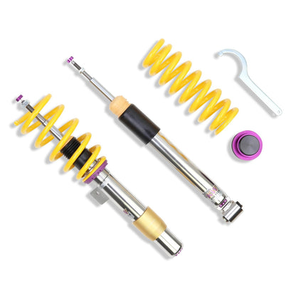 KW Variant 3 (V3) Coilover Suspension Kit for BMW 1M (E82) 1 Series M Coupe - Height Adjustable Lowering Kit, 2-Way Rebound/Compression Damping, Inox-Line Stainless - Adjustable Shocks & Springs - Track/Fast Road - KW 35220095