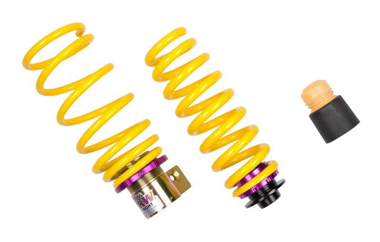 KW HAS Adjustable Lowering Spring Kit for BMW M3 E90 E92 E93 (E9X) & BMW 1M E82 | EDC/Adaptive Damping Compatible Coilover Alternative | Threaded Sleeve Ride Height/Drop Springs | P/N 25320057, 25320063