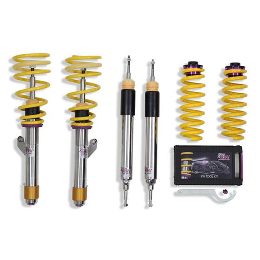 KW Variant 3 (V3) Coilover Suspension for BMW X1 E84 2009–2015 – Inox-Line Stainless Steel Lowering Kit – Height, Rebound & Compression Adjustable Shocks & Springs – Fast Road/Track – Part 35220099