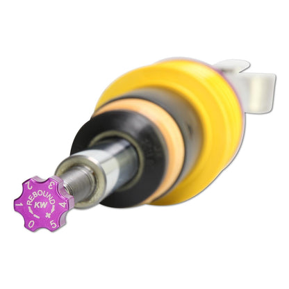 KW Street Comfort Coilover Kit for BMW F10 5 Series, F06 6 Series Gran Coupe, F01-F04 7 Series - EDC Delete Included - Height & Rebound Adjustable - Inox-Line - Part 18020090 (535i 550i 640i 650i 730i 740i 750i)