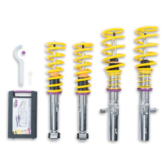 KW Suspension Variant 2 (V2) inox-line Coilover Kit for BMW X3 F25 (2010-2017) & X4 F26 (2013-2018) - 16-Click Rebound Adjustable, Height Adjustable Stainless Steel - Fits 20d 28d 30d 35d 20i 28i 35i, M40i - Part No 1522000Z