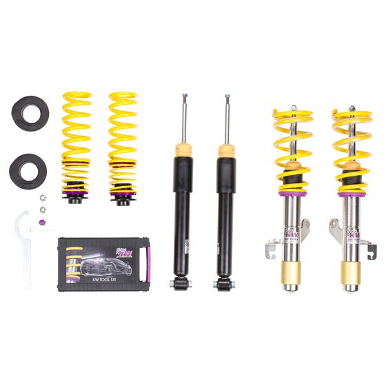 KW Variant 1 V1 Inox-Line Coilovers Suspension Kit for BMW F30 F32 3 & 4 Series xDrive/xi AWD - Height Adjustable Lowering - EDC Delete/