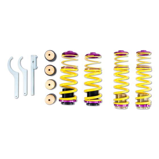 KW Suspension HAS Height Adjustable Lowering Springs for BMW 8 Series M850i xDrive G14 G15 (2018+, Convertible & Coupe) - Adjustable Drop Kit, Coilover Alternative, EDC/Adaptive M Compatible - Front & Rear - Part 253200CE