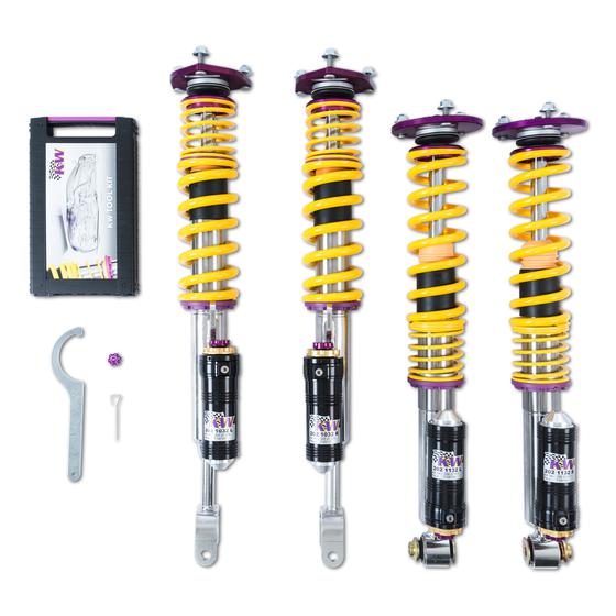 KW V4 Variant 4 3-Way Coilovers for BMW 8 Series G15 M8 & M8 Competition (2018+) - Height Adjustable Stainless Steel Suspension Kit, Adjustable Rebound/Compression, Performance Coilover Lowering Shocks & Springs - Fast Road & Track