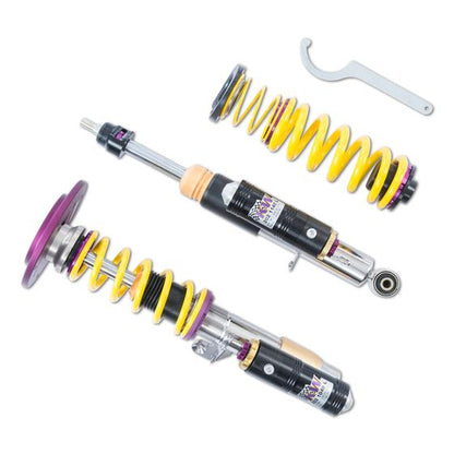 KW V4 Variant 4 3-Way Coilovers for BMW 8 Series G15 M8 & M8 Competition (2018+) - Height Adjustable Stainless Steel Suspension Kit, Adjustable Rebound/Compression, Performance Coilover Lowering Shocks & Springs - Fast Road & Track