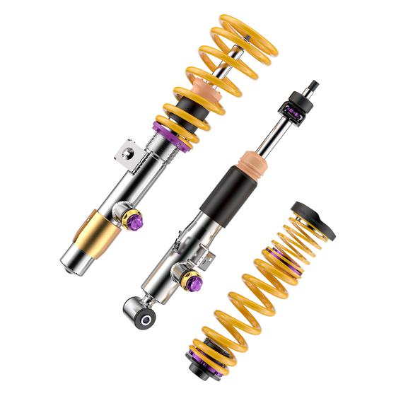 KW Variant 4 V4 Triple-Adjustable Coilovers for BMW M3 G80 & M4 G82 (2021+) – Height Adjustable Lowering Suspension Kit, 3-Way Rebound/Compression, EDC Delete/Adaptive Damper Cancel – M3/M4 Competition – 3A7200EB