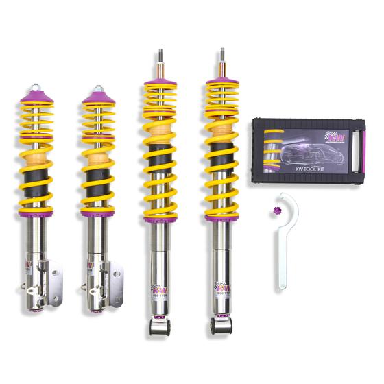 KW Variant 3 V3 Height Adjustable Coilover Kit for BMW 3 Series G21 xDrive & 4 Series G22 xDrive (4WD) - Rebound & Compression Adjustable, Inox-Line - Fits 320d/330i/420d/430i - 352200CX/352200CZ