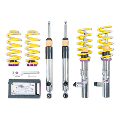 KW Suspension DDC Plug & Play Coilovers Inox-Line for Skoda Superb III Estate 3V5 & VW Passat B8 Variant 3G5 (DCC Adaptive, Height Adjustable) - 39080041