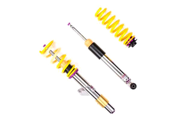 KW V3 Variant Inox-Line Coilover Suspension Lowering Kit for BMW 1 Series F20 F21 & 2 Series F22 F23 (F2x) xDrive AWD with EDC/Adaptive M Damping, Height & Damping Adjustable - 228i 230i M135i M140i M235i M240i (ix) - Part No 3522000N