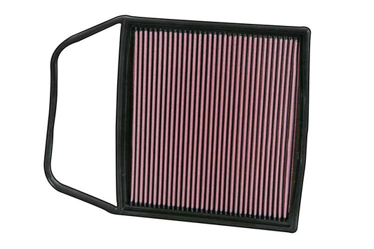 K&N 33-2367 High-Flow Washable & Reusable Performance Panel Air Filter for BMW N54 - 135i (E82), 335i (E90 E91 E92), 1M, Z4 sDrive35i, 535i (E60 E61) - OEM Airbox Drop-In Replacement