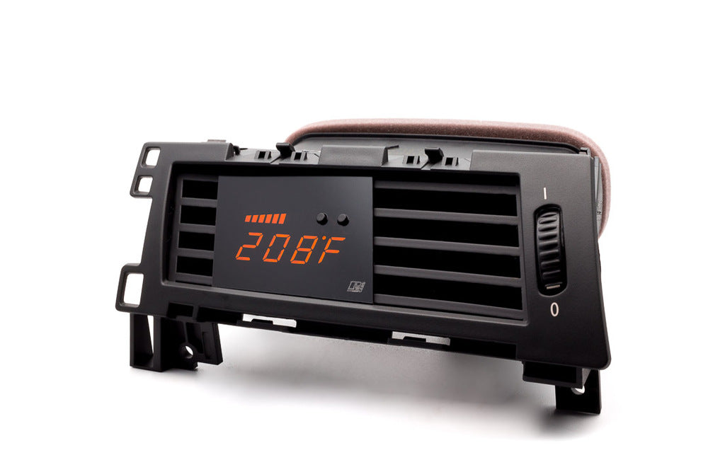 P3Cars P3 V3 Digital Vent Gauge - BMW E6X E60 E61 E63 E64 (2008-2010) 5 & 6 Series | OBD2/OBD-II CANbus Plug & Play Stealth Vent-Mount Display | Boost/MAP AFR/Lambda Coolant IAT RPM | OEM-Look Scan Gauge & Code Reader | Performance Monitor