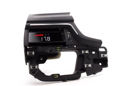 P3 Analog/Analogue Vent Boost & Vacuum Gauge Display for Audi B9 A4 S4 A5 S5 RS5 (2016+) - Turbo/Manifold Pressure Monitor, 0-5V Sensor Inputs (Ethanol/Oil/Fuel/IAT), OEM-Style Stealth Dash, Auto-Dim Ready