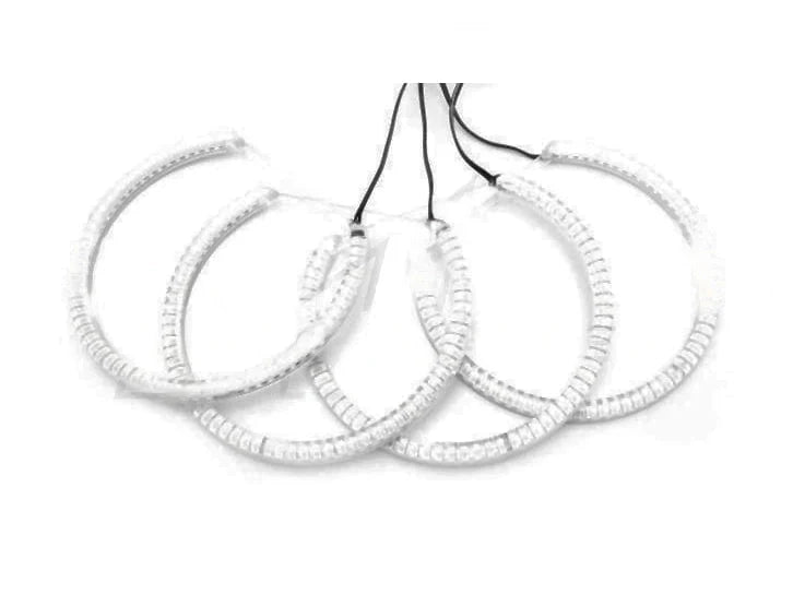 LUX BMW E46 LED Angel Eyes Halo Rings Kit (1999-2006 3 Series Coupe, Sedan, Convertible, M3) - 7000K Xenon White, Plug & Play, Halogen & Xenon Headlights, OEM-Plus Upgrade