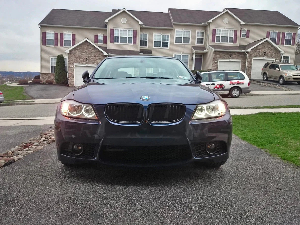 LUX V3 LED Angel Eyes for BMW 3 Series E90/E91 LCI Saloon/Touring 2009-2011 (Valeo Halogen) - 6000K White Halo/Corona Ring DRL/Daytime Running Light Marker Bulbs, Headlight Ring LED Upgrade, Plug & Play (Not for Xenon/ZKW)