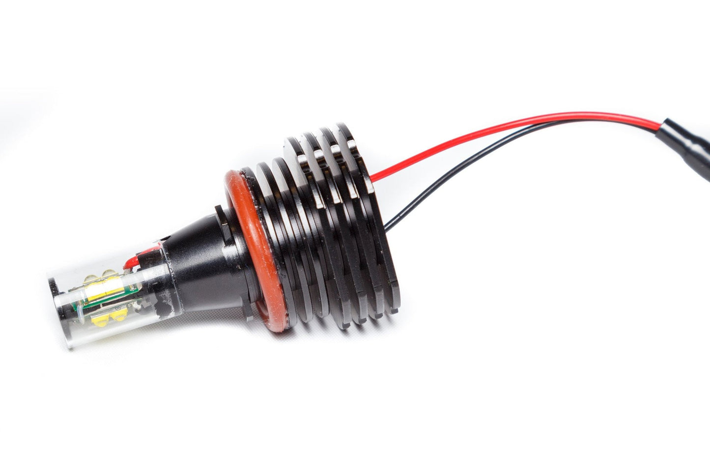 LUX H8 180 BMW Angel Eyes LED Bulbs (Pair) - 7000K 3600lm DRL Halo Ring Upgrade for E90/E92/E93/E82, E70 X5, E71 X6, E89 Z4, E60 5 Series, E64 6 Series, E84 X1 - H8 Xenon Headlight Compatible