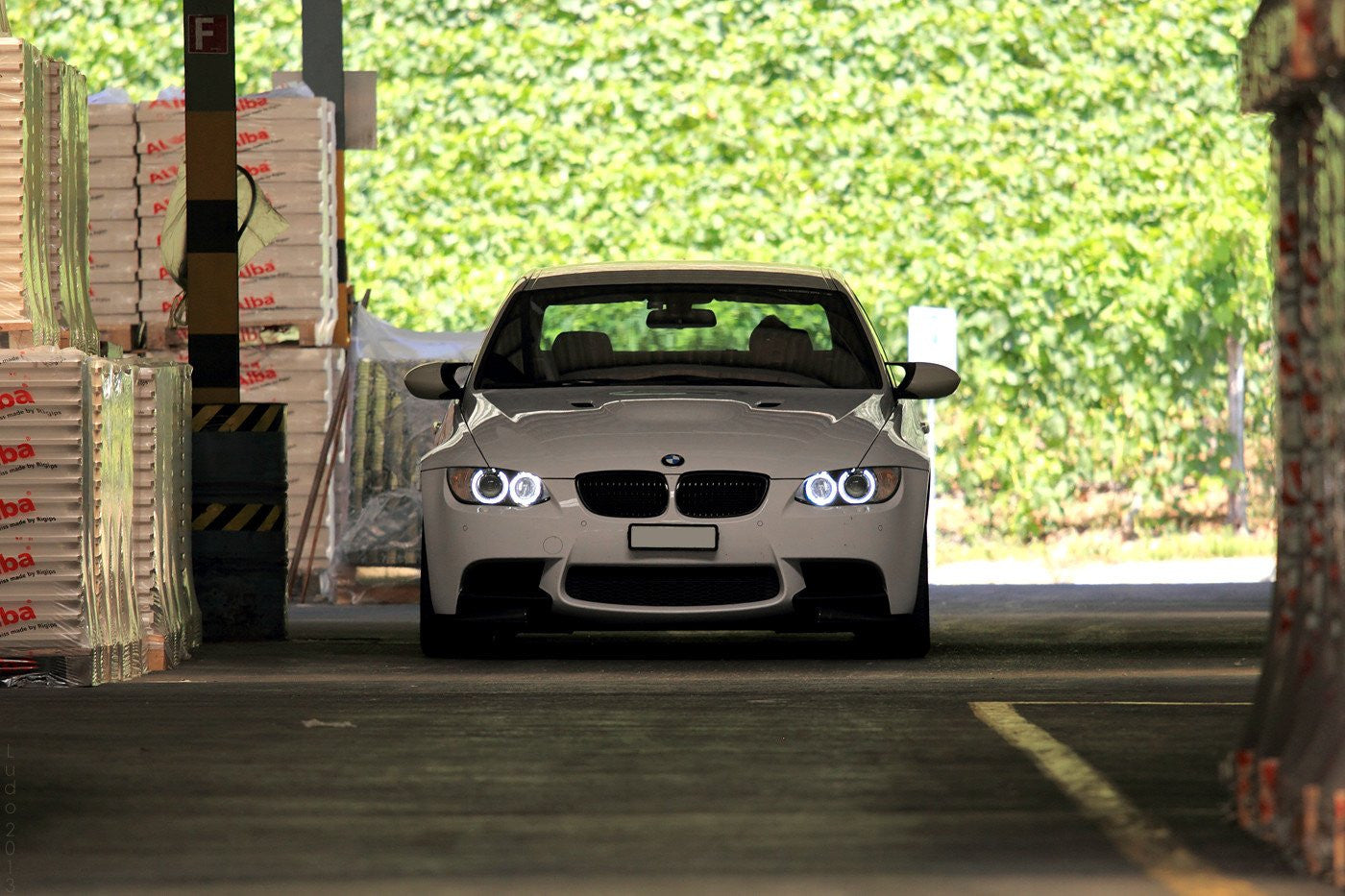 LUX BMW H8 V5 Adjustable White LED Angel Eyes Kit - 5000K-12000K, 2400 Lumens, No Flicker - Fits E90 E92 E93, E60 LCI, E84 X1, E70 X5, E71 X6, E89 Z4, M3