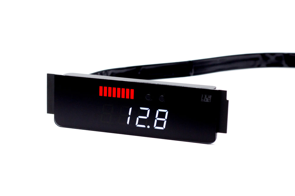 P3Cars V2 Digital Vent Gauge for VW Volkswagen Golf 5 Mk5/MkV TDI Diesel (2005-2010) – Analog Boost/Turbo Pressure PSI BAR, 0-5V Aux Sensor Inputs, Battery Volt Meter – OEM+ Integrated Multi Gauge