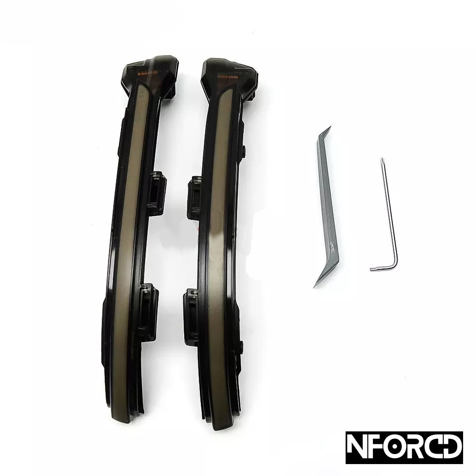 Volkswagen VW Golf MK7/MK7.5 Smoked Tinted LED Mirror/Side Indicators - Plug & Play Side Repeaters Upgrade (2012-2020)