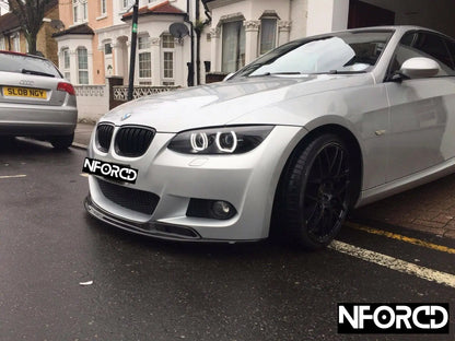 Gloss Black Front Splitter Lip for BMW 3 Series E92 E93 M Sport LCI Facelift (2010-2013) - Front Bumper Lip/Chin Spoiler/Valance Lower Extension - Coupe & Convertible - ABS Aero - UK Made