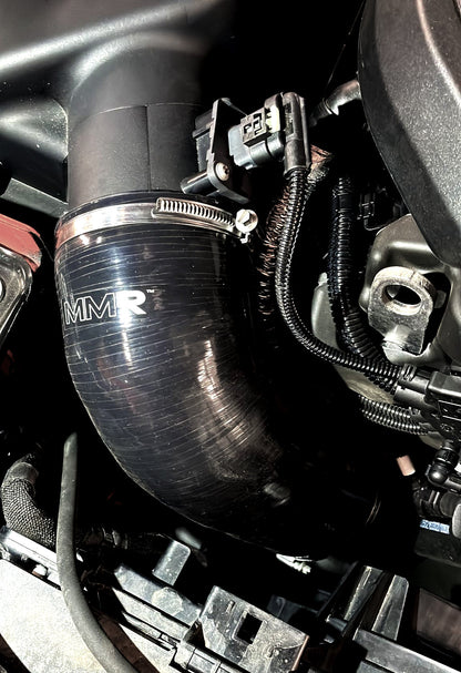 MMR Performance BMW B58 F-Series Silicone Turbo Inlet Hose - Airbox-to-Turbo Intake/Induction Pipe Boot (Bellows/Accordion Delete) - Fits M140i M240i 340i 440i (F20 F21 F22 F23 F30 F31 F32 F36) - High-Flow Smooth-Bore Air Intake Tube Coupler