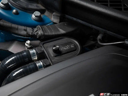 Turner Motorsport Oil Catch Can Kit with Quick-Drain Valve & Hose – BMW M2 F87 N55 PCV Oil Separator, Baffled Crankcase Breather, Blow-By Control, Closed-Loop Catch Tank Upgrade