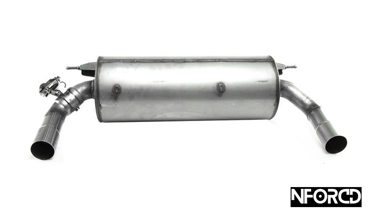 Genuine OEM BMW M Performance Exhaust for 2 Series F22 M235i N55 – Valved Axle-Back Rear Silencer / Sports Muffler Back Box – Direct-Fit OE Factory Upgrade for 3.0 Turbo Coupe