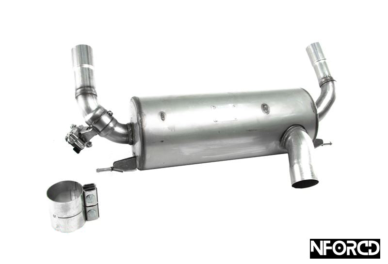 Genuine OEM BMW M Performance Exhaust for 2 Series F22 M235i N55 – Valved Axle-Back Rear Silencer / Sports Muffler Back Box – Direct-Fit OE Factory Upgrade for 3.0 Turbo Coupe