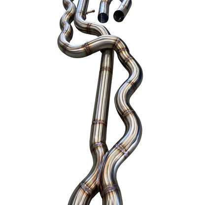 Active Autowerke EL Mid Pipe for BMW M2 Competition (F87 LCI, S55) 2018+ – Equal Length X-Pipe Centre/Center Section, Direct-Fit – Resonated or Non-Resonated – Rasp Delete, Drone Reduction – M2C Exhaust Upgrade | Midpipe/Middle Section