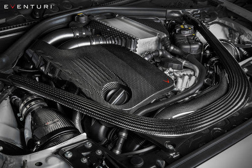 Eventuri Carbon Fibre/Fiber Cold Air Intake Induction Kit for BMW M2 Competition F87 M2C S55 - Performance Airbox, Turbo Inlet & Air Intake System Upgrade